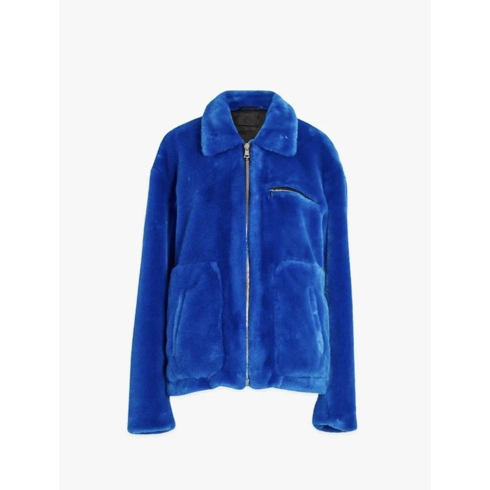 RtA REESE JACKET MAGNETIC BLUE Oversized Size Medium NEW! MSRP‎ $395